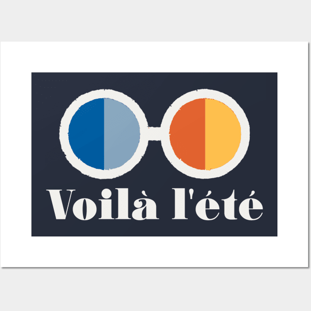 Voila l'ete - Here comes the summer (white) Wall Art by Belcordi